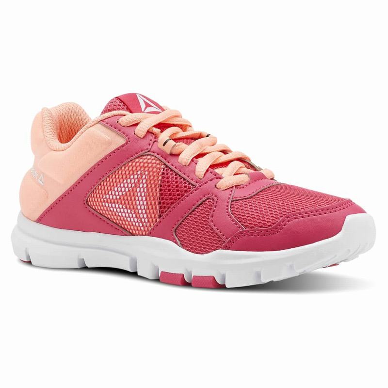 Adidasi Training Reebok Yourflex Train 10 Fete Roz/Albi Romania LB8868XV